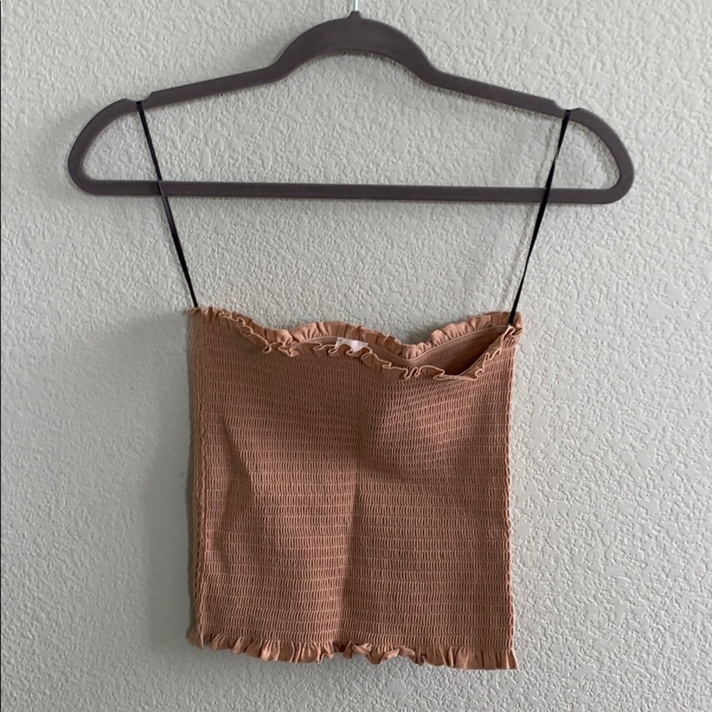 HM ruffled tube top